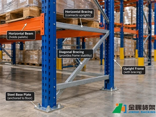 Pendakap Bingkai Tegak Rak Pallet: Bagaimana Ia Menyokong Kestabilan Rak
